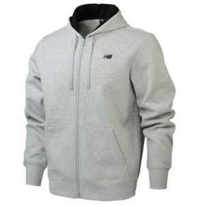 New Balance Men's Everyday Fleece Full Zip Hoody Grey