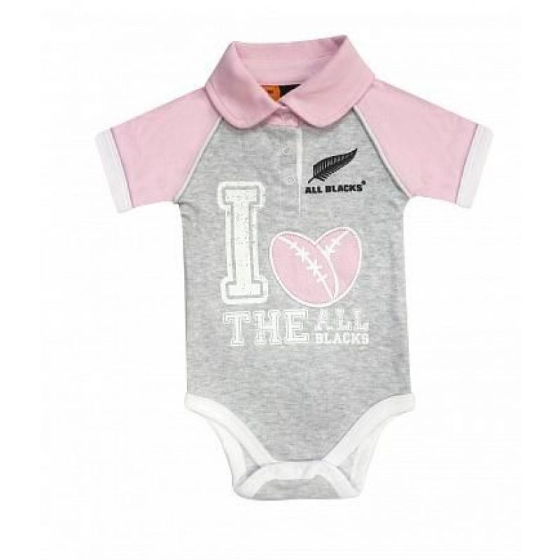 I LOVE THE ALL BLACKS PINK BODYSUIT