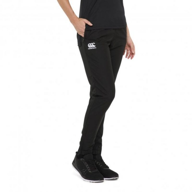 WOMENS TEAM PLAIN TAP LEG CUFFED TRACK PANT