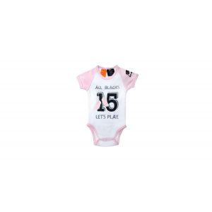 All Blacks No.15 Let's Play Pink Bodysuit