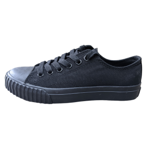 Bata Bullets - Black/Black Canvas Low Cut