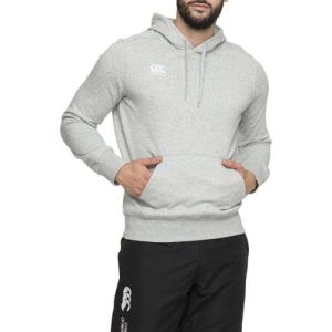 CLASSICS MENS OVER HEAD LOGO HOODIE GREY