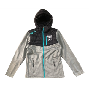 NZ KIWIS PADDED JACKET BLACK/GREY