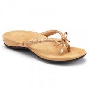 Vionic Bella Toe Post Sandal - Gold Cork