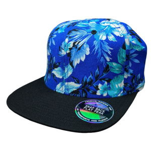 M&N FLORAL CROWN BLUE/BLACK PEAK