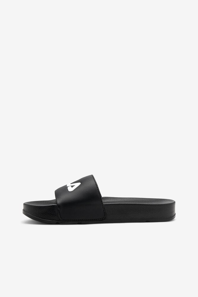 Fila Men's Slides 21 - Black White/Red - Team Rhapsody