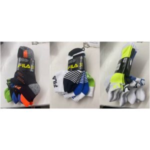 FILA PED CUSHION FOOT SOCKS 3PK 6-10 MENS