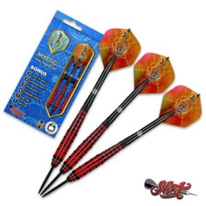 Mystic  Steel Tip Dart Set-Plated Brass