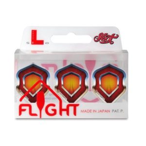 Shot L-Style EZ L1 Standard Shape Americana Chrome Dart Flight Set