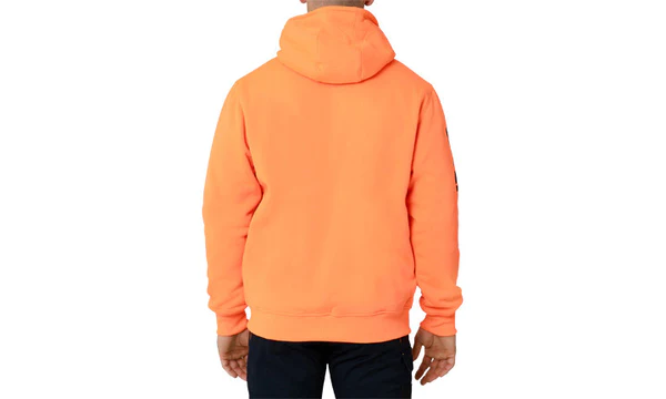orange reversible cat hoodie back view