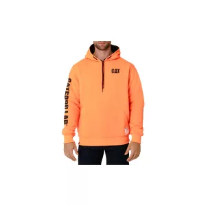 orange reversible cat hoodie front view
