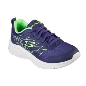 Skechers Kids Microspec-Navy/Lime