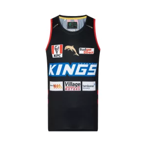 NRL Dolphins 2023 Men's Training Singlet Front View