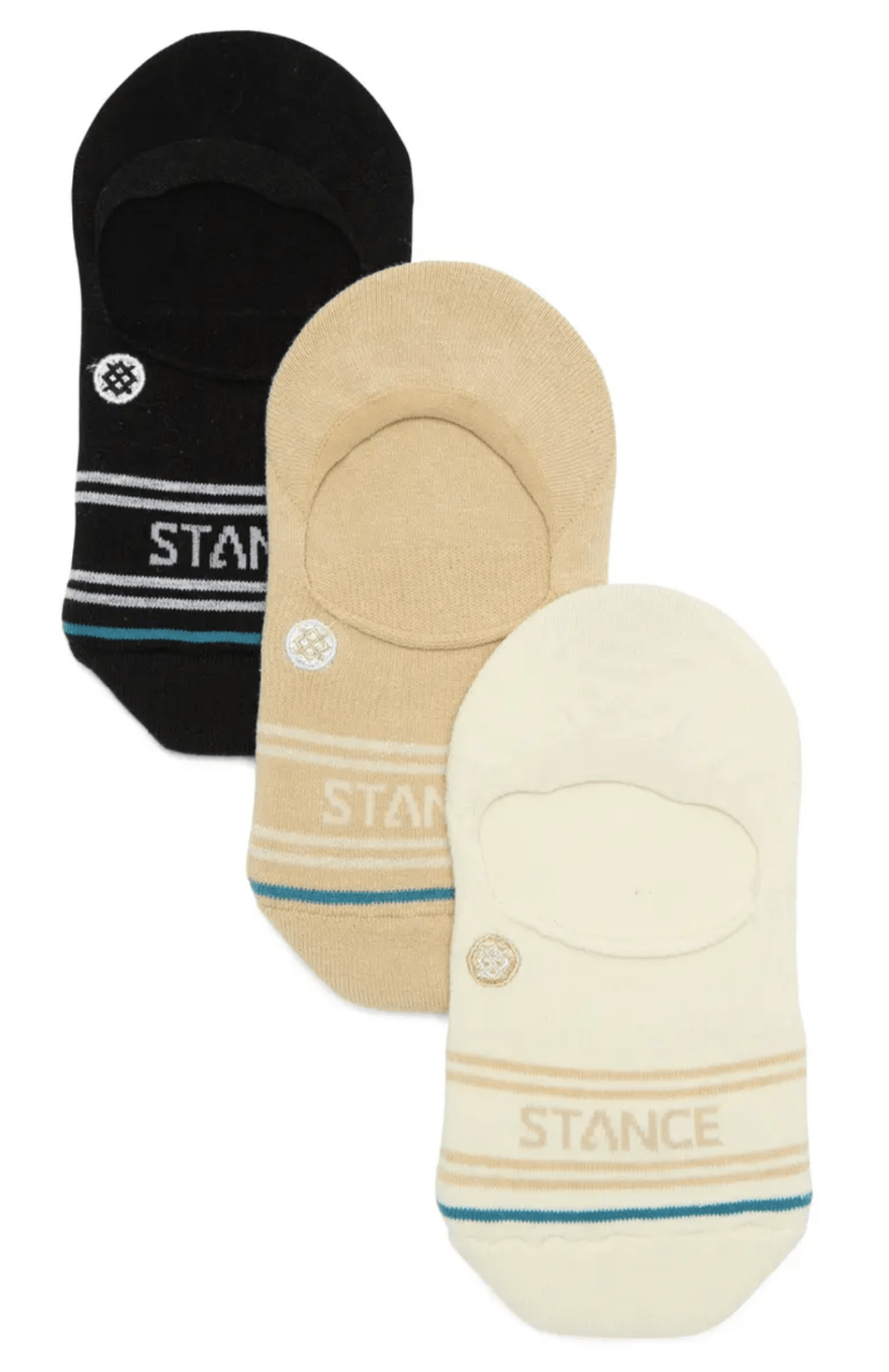 Basic 3 Pack No Show Cream