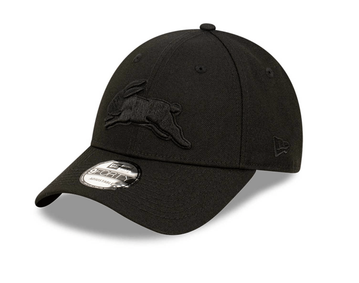 NRL Rabbitohs New Era Snapback Cap Black/Black