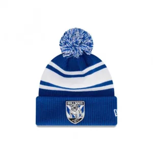 Bulldogs New Era Striped Beanie Front View