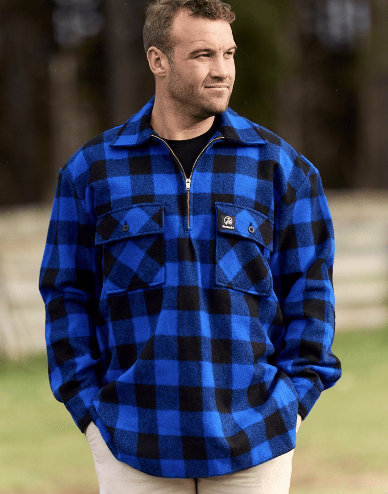 Swanndri Men's Ranger Wool Zip Front Bushshirt