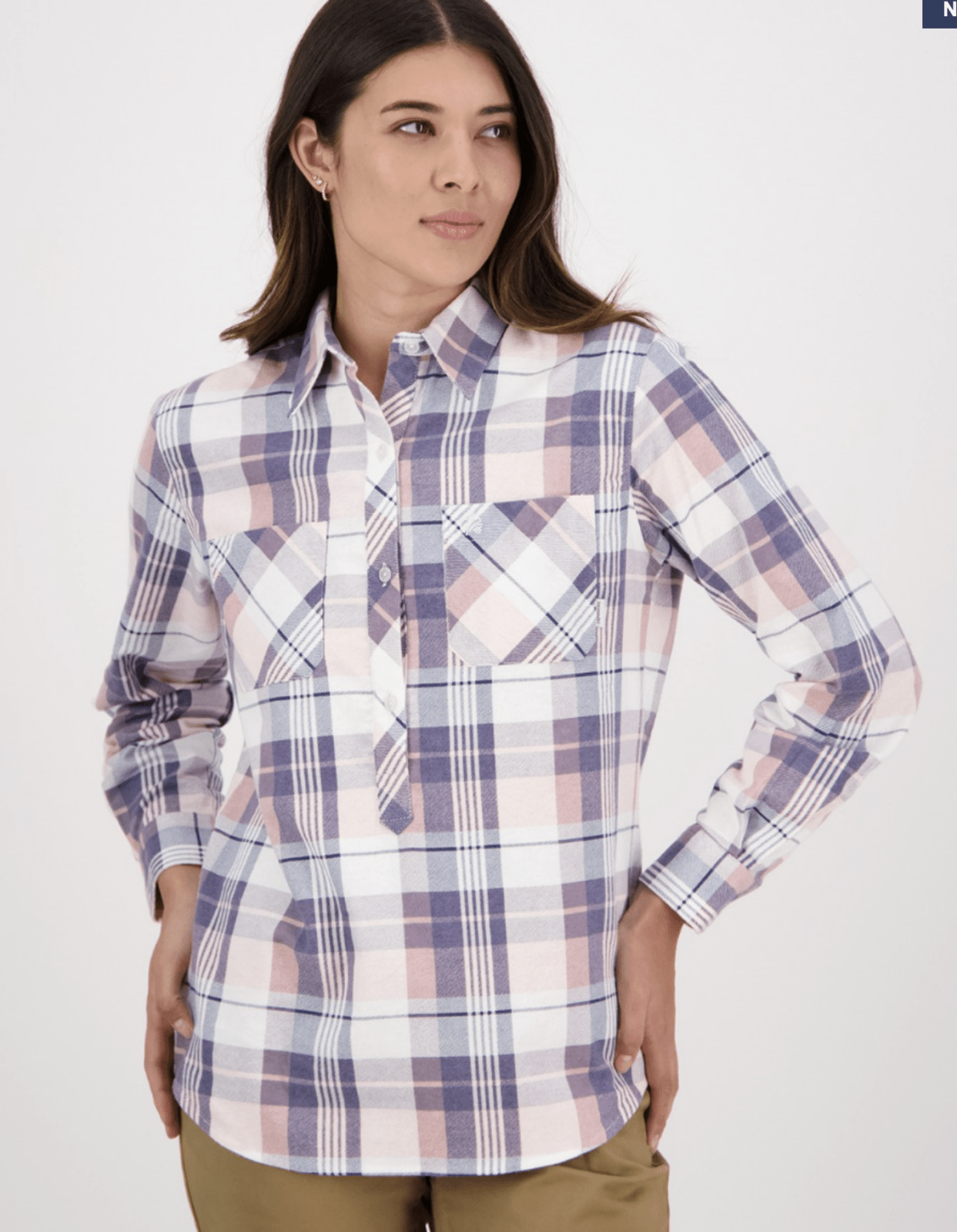 Swanndri Women's Egmont L/S Cotton Shirt Twin Pack B/A
