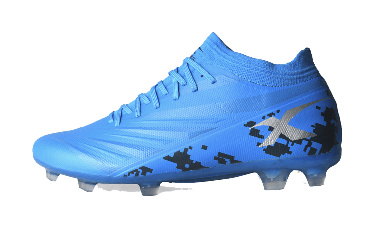 X Blades Instinct Football Boot in Blue side shot