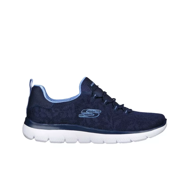 right side view of the Summits - Good Taste shoe in navy