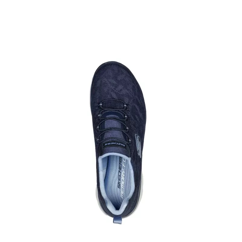 top view of the Summits - Good Taste shoe in navy