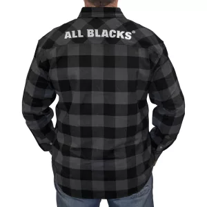 ALL BLACKS 'LUMBERJACK' FLANNEL SHIRT Back View