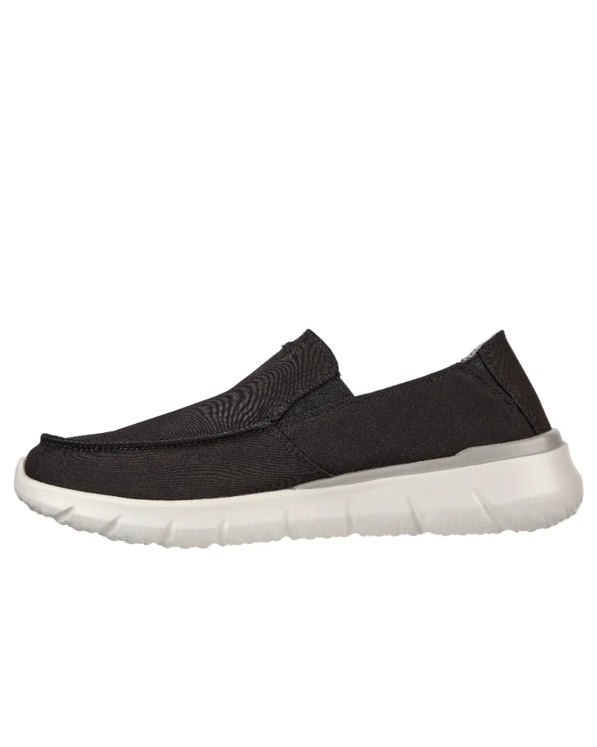 Mens Skechers Del Retto - Black left side view