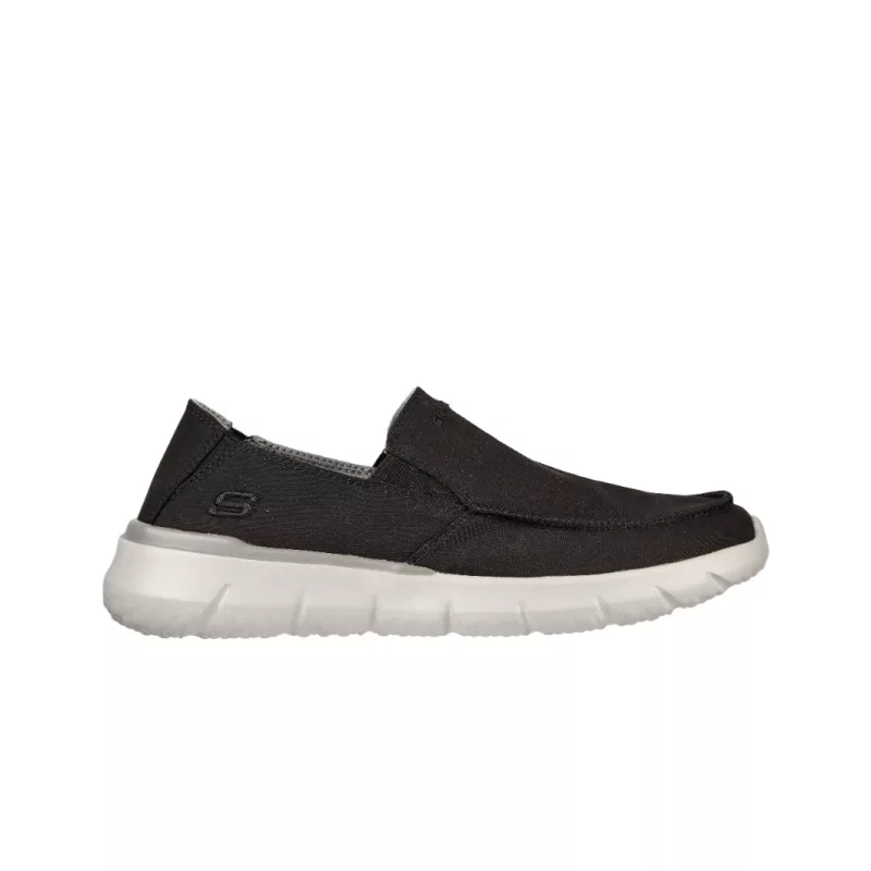 Mens Skechers Del Retto - Black right side view