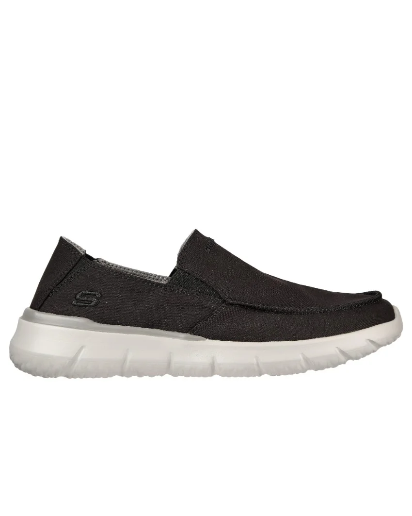 Mens Skechers Del Retto - Black right side view