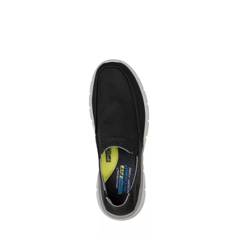 Mens Skechers Del Retto - Black top view