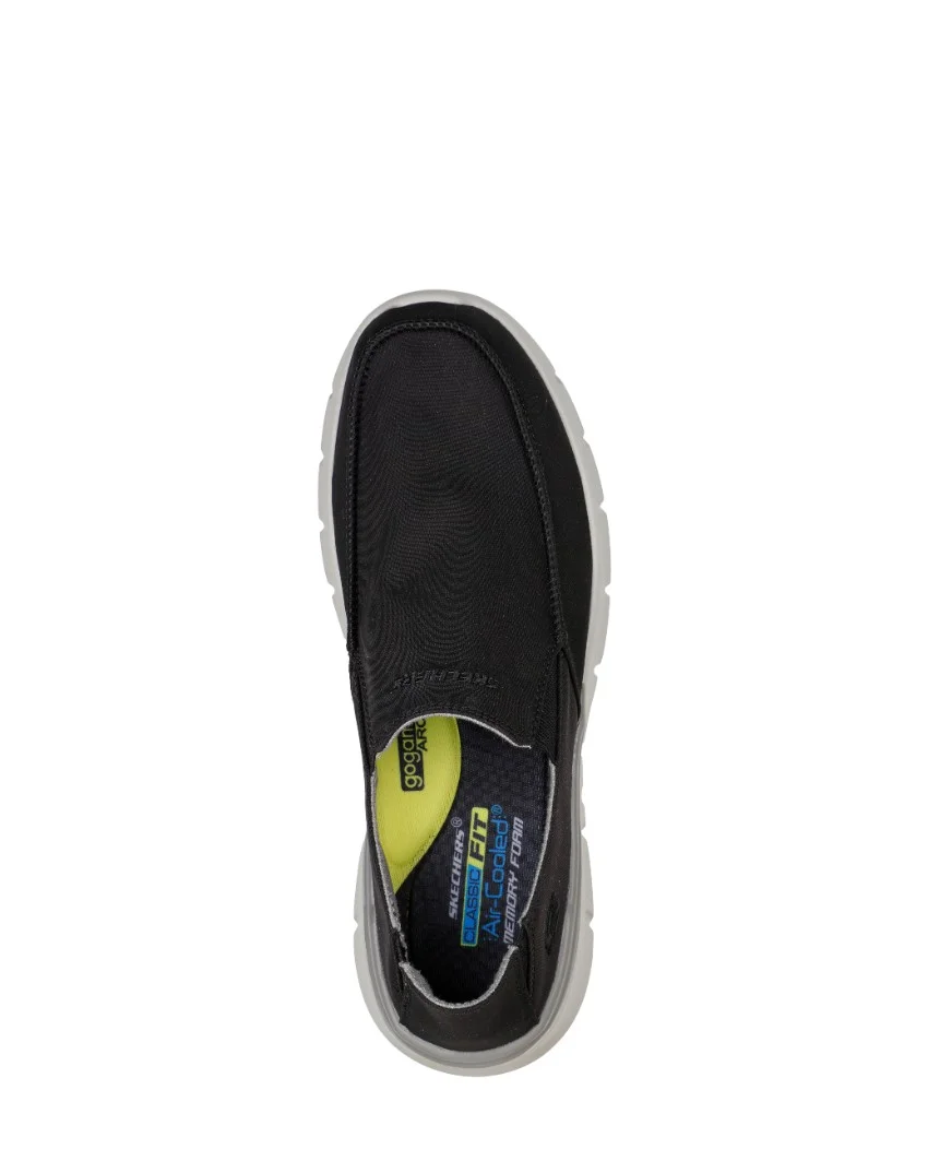 Mens Skechers Del Retto - Black top view