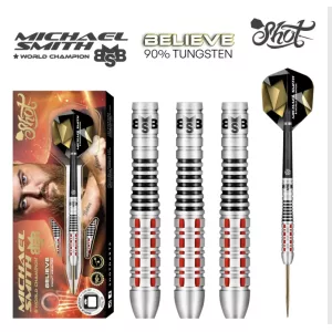 Shot Michael Smith Believe Steel Tip Dart Set