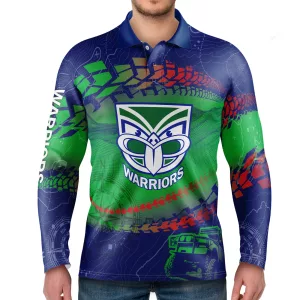 NRL WARRIORS 'TRAX’ OFF-ROAD SHIRT front view