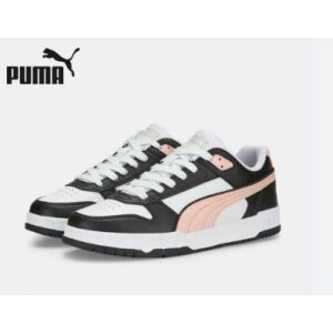 Womens Puma Rebound Trainers- Black/Pink