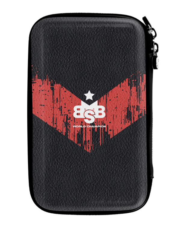 front facing tactical darts case in victory colour