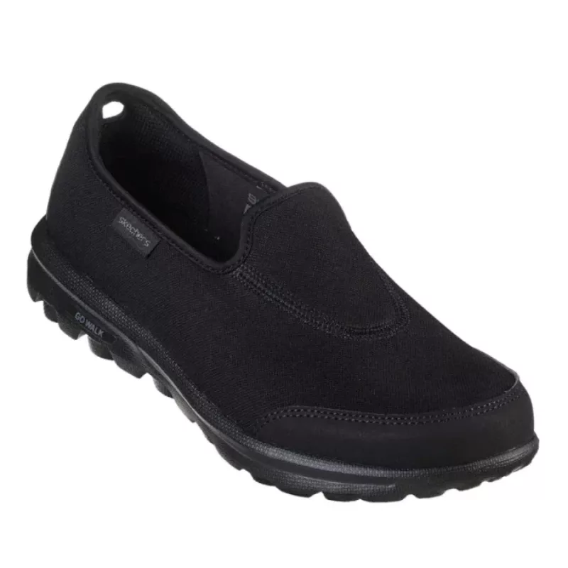 Skechers GO WALK Classic Ideal Sunset Black front view