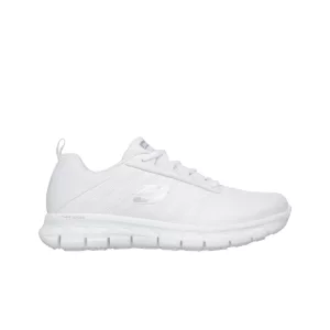 Side view of Sure Track Erath White, showcasing the contour, sole design, and slip-resistant features