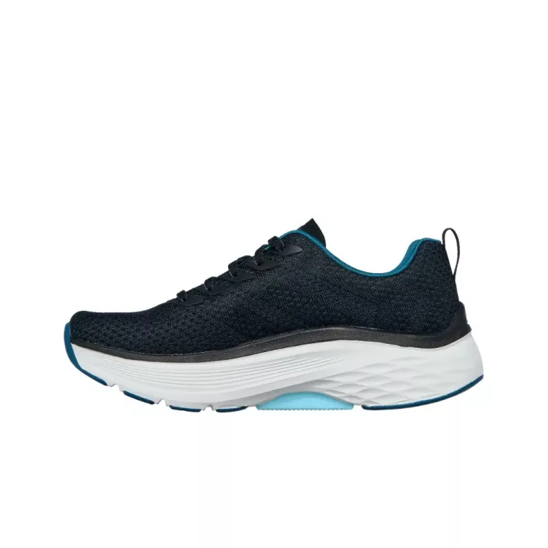outside view of the Women's Max Cushioning Arch Fit in Black showing the left edge heel support