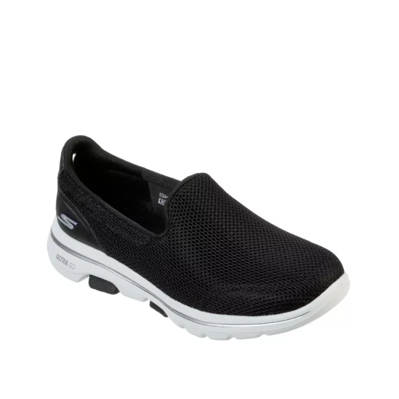 Womens Skechers Go Walk 5 Black Front view
