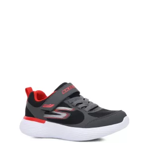 Angle view of Go Run 400 V2 Kids' Sports Shoes in Black and Red