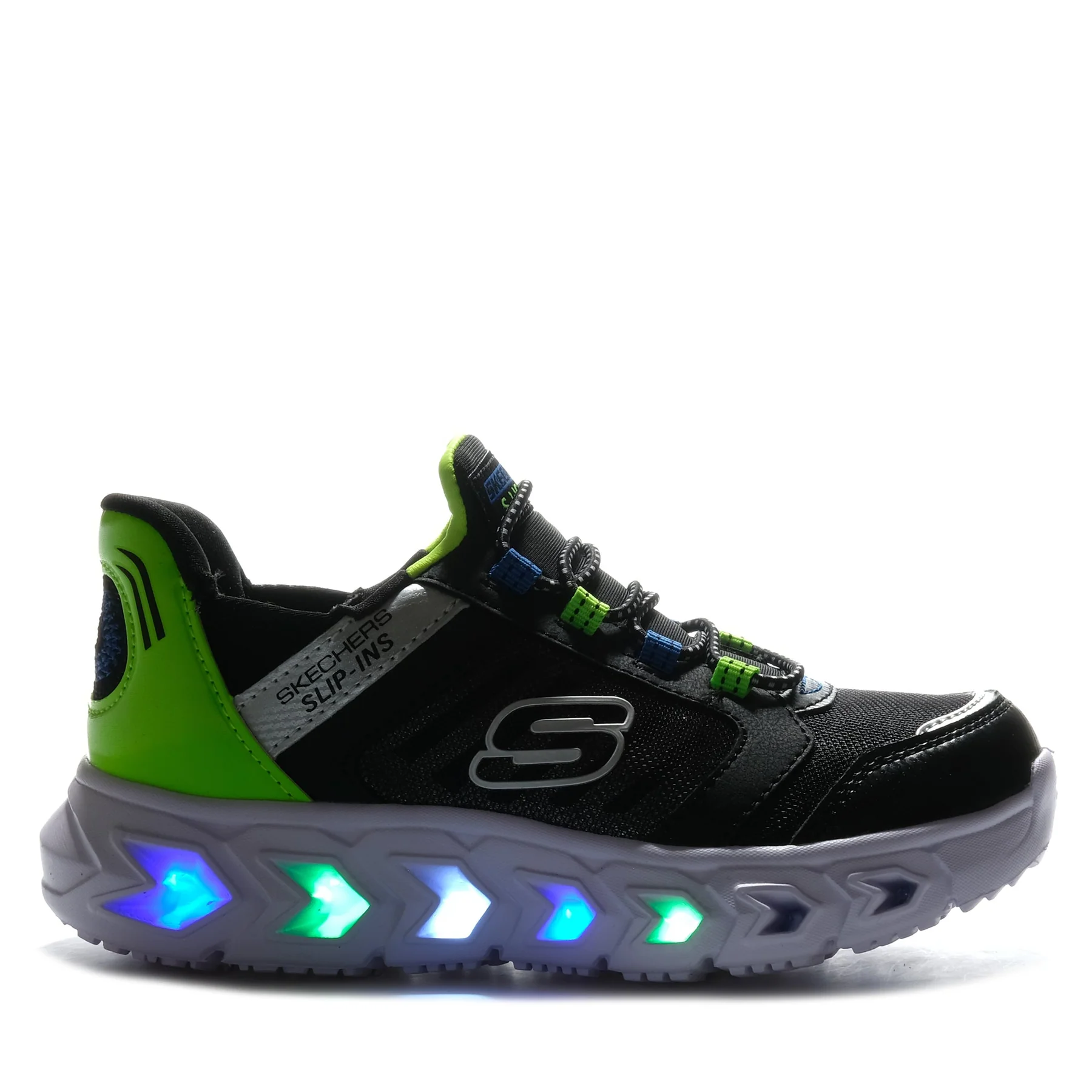 shadowed side view of the Skechers Hypno-Flash 2.0 - Odelux shoe