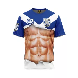 NRL Bulldogs "Ripped" Tee Front View