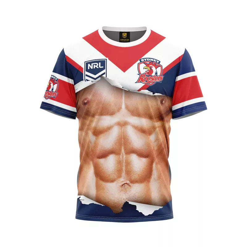 Roosters Ripped Tee Front View
