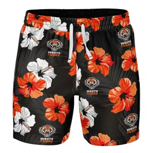 Tigers Aloha Swim Shorts Front View