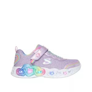 Skechers Kids' Infinite Heart Lights - Purple