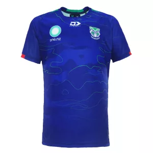 Front view of 2024 New Zealand Warriors men's training tee in royal blue.