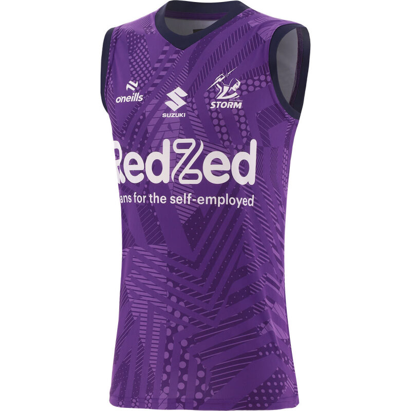 NRL Storm 2024 Training Singlet Team Rhapsody