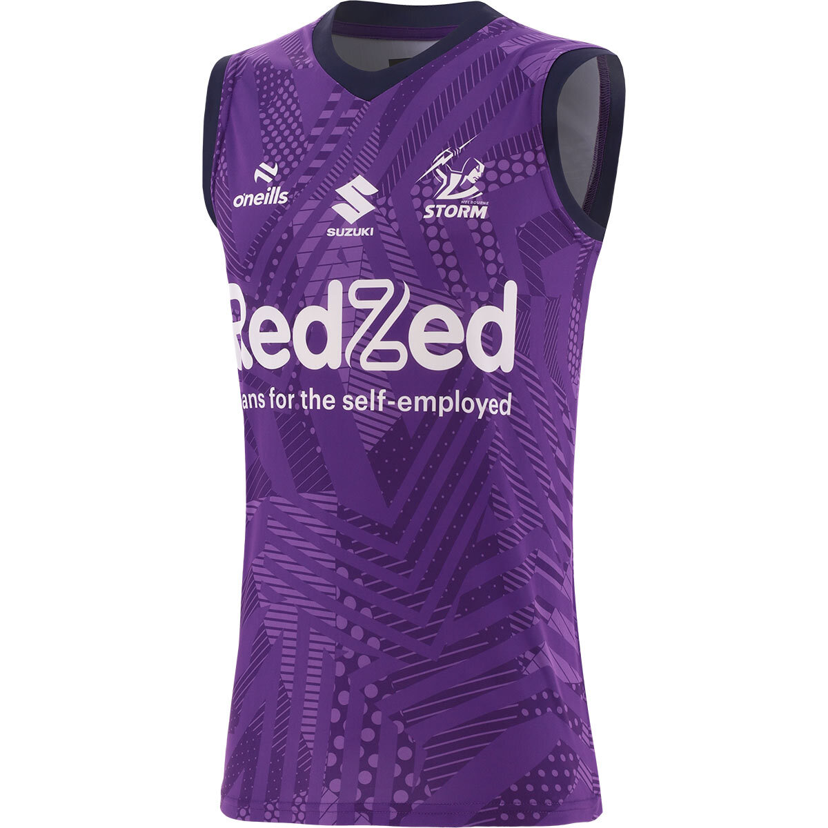 NRL Storm 2024 Training Singlet Team Rhapsody