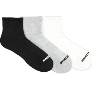 Mens 3PK Quarter Crew Socks