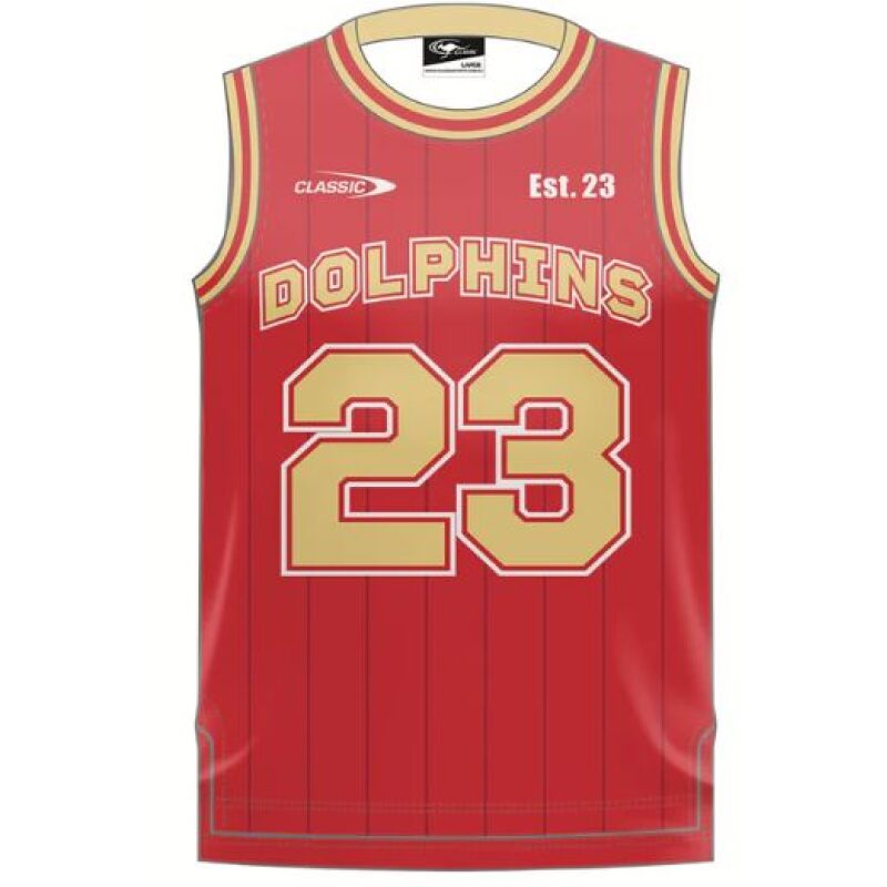 NRL Dolphins 2024 Basketball Singlet Team Rhapsody